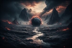 Image of Supernatural Landscape – Artistic Drawing – Item: 56254