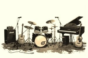 Image of Musical Instrument – Artistic Drawing – Item: