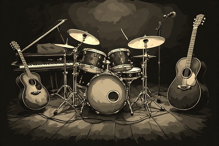 From the Musical Instrument – Artistic Drawing – Item: 54043 Image of Musical Instrument – Artistic Drawing – Item: 54043