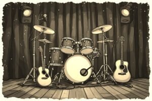 Image of Musical Instrument – Artistic Drawing – Item: 54060