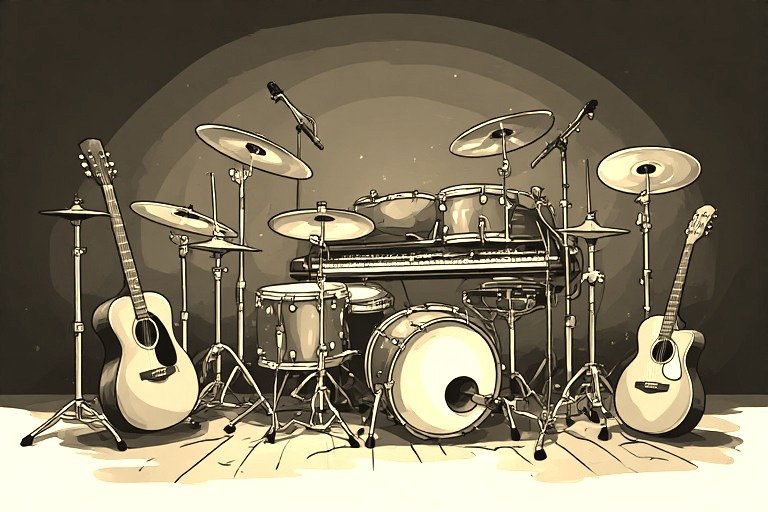 Image of Musical Instrument – Artistic Drawing – Item: 54061