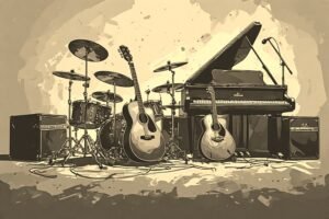 Image of Musical Instrument – Artistic Drawing – Item: 54076