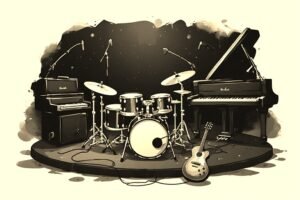 Image of Musical Instrument – Artistic Drawing – Item: 54094