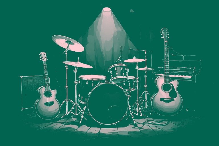 Image of Musical Instrument – Artistic Drawing – Item: 53085