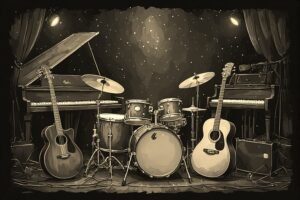 Image of Musical Instrument – Artistic Drawing – Item: 54096