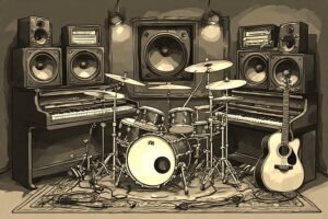 Image of Musical Instrument – Artistic Drawing – Item: 54121