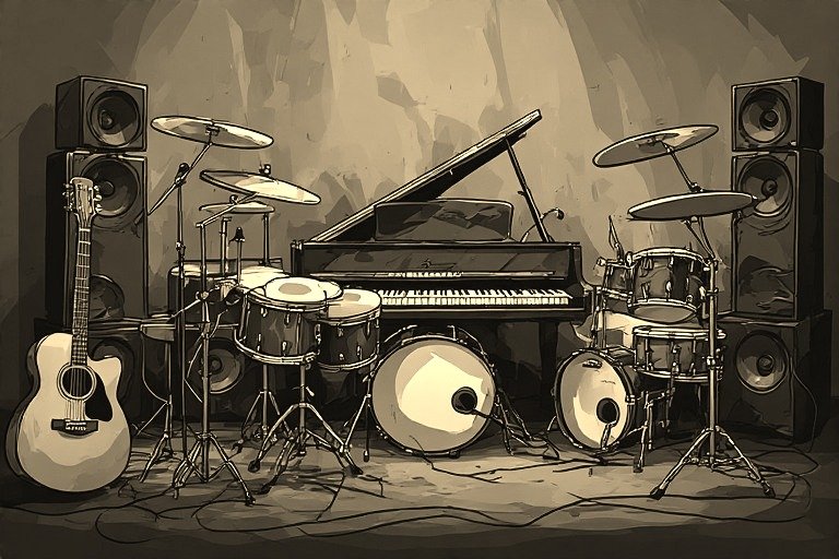 From the Musical Instrument – Artistic Drawing – Item: 54138 Image of Musical Instrument – Artistic Drawing – Item: 54138