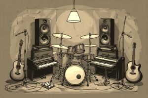 Image of Musical Instrument – Artistic Drawing – Item: 54144