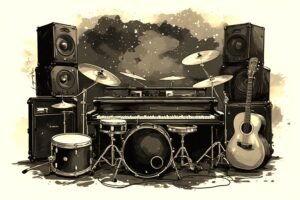 Image of Musical Instrument – Artistic Drawing – Item: 54158