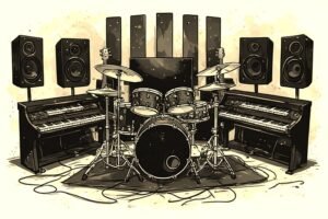 Image of Musical Instrument – Artistic Drawing – Item: 54160