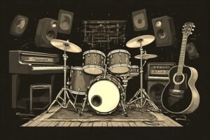 Image of Musical Instrument – Artistic Drawing – Item: 54165