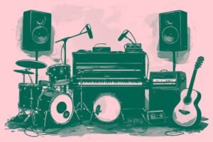 Image of Musical Instrument – Artistic Drawing – Item: 53160