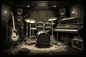 Image of Musical Instrument – Artistic Drawing – Item: 54177