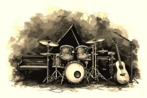 Image of Musical Instrument – Artistic Drawing – Item: 54193