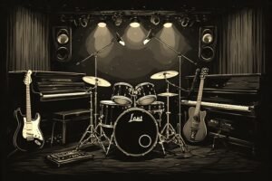 Image of Musical Instrument – Artistic Drawing – Item: