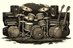 Image of Musical Instrument – Artistic Drawing – Item: 55395