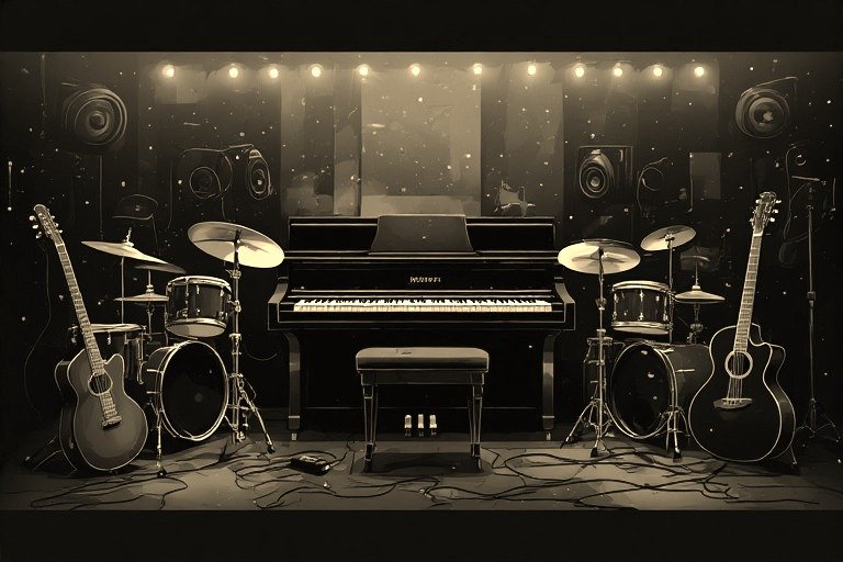 Image of Musical Instrument – Artistic Drawing – Item: 55417