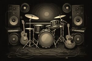 Image of Musical Instrument – Artistic Drawing – Item: