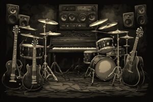 Image of Musical Instrument – Artistic Drawing – Item: