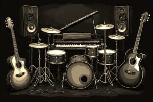 Image of Musical Instrument – Artistic Drawing – Item: 55447