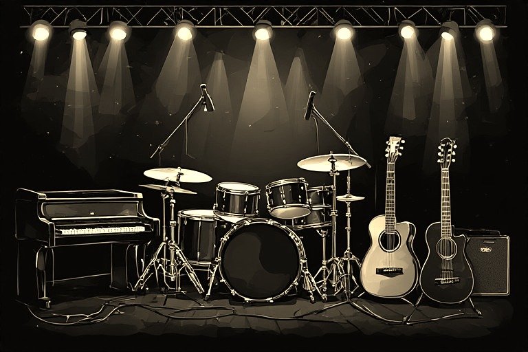 Image of Musical Instrument – Artistic Drawing – Item: 55449