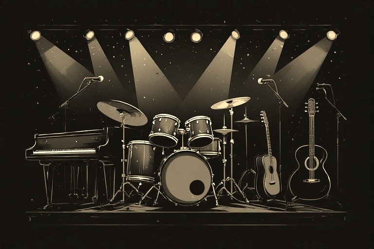 Image of Musical Instrument – Artistic Drawing – Item: 55456