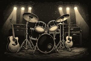 Image of Musical Instrument – Artistic Drawing – Item: