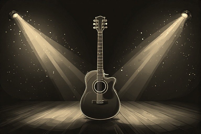 Image of Musical Instrument – Artistic Drawing – Item: