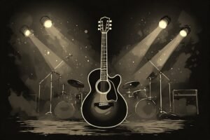 Image of Musical Instrument – Artistic Drawing – Item: