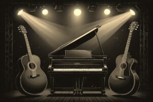 From the Musical Instrument – Artistic Drawing – Item: 55595 The Resonance of Kebahwt: Music, Myth, and the Spirit of Sound