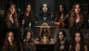 Image of AI Thumbnail: Enchanting Harmonies: The Mystical Beauty of Women in Music